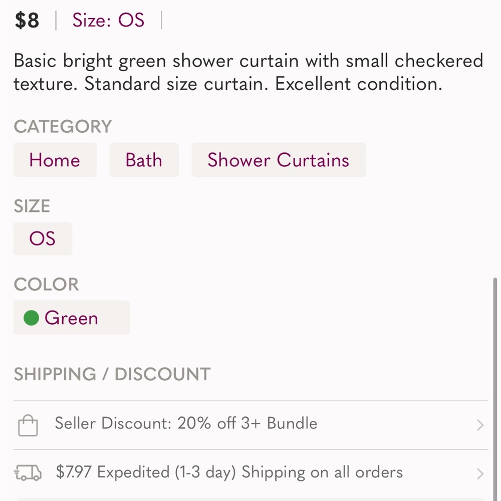 Shower Curtain - Picture 3 of 3